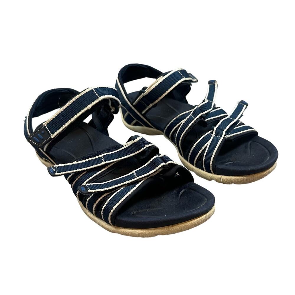 LL Bean Navy Blue Boothbay Sport Hiking Sandals Women Size 7 274553 Water Shoes